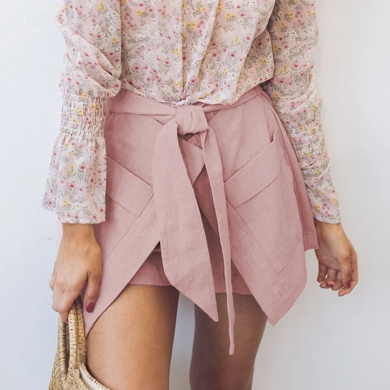 Conmoto Pink Bottoms Summer 2019 Chic Casual Women Shorts Wrap High Fashion New Trend Girls Pocket Bow Shorts
Conmoto Pink Bottoms Summer 2019 Chic Casual Women Shorts Wrap High Fashion New Trend Girls Pocket Bow Shorts