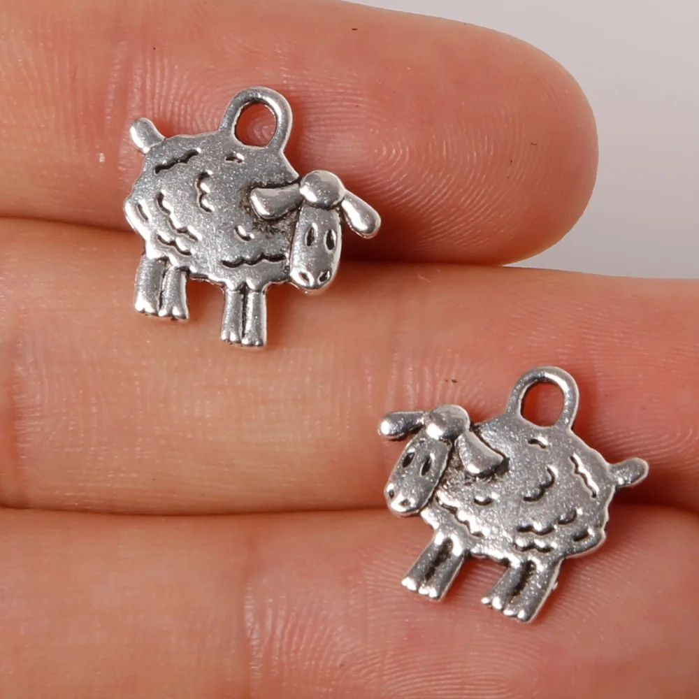 New Fashion Sheep Pendant 14x15mm 12pcs Plated Silver Charms Pendant Antique Zinc Alloy Jewelry Findings Fit Making Necklaces
New Fashion Sheep Pendant 14x15mm 12pcs Plated Silver Charms Pendant Antique Zinc Alloy Jewelry Findings Fit Making Necklaces