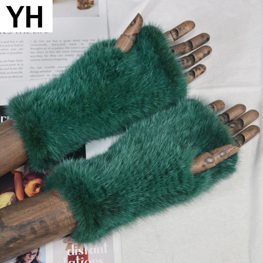 Winter Lady Real Mink Fur Gloves Handmade Real Knitted Mink Fur Fingerless Gloves Women Strong Elastic Real Mink Fur Mittens
Winter Lady Real Mink Fur Gloves Handmade Real Knitted Mink Fur Fingerless Gloves Women Strong Elastic Real Mink Fur Mittens