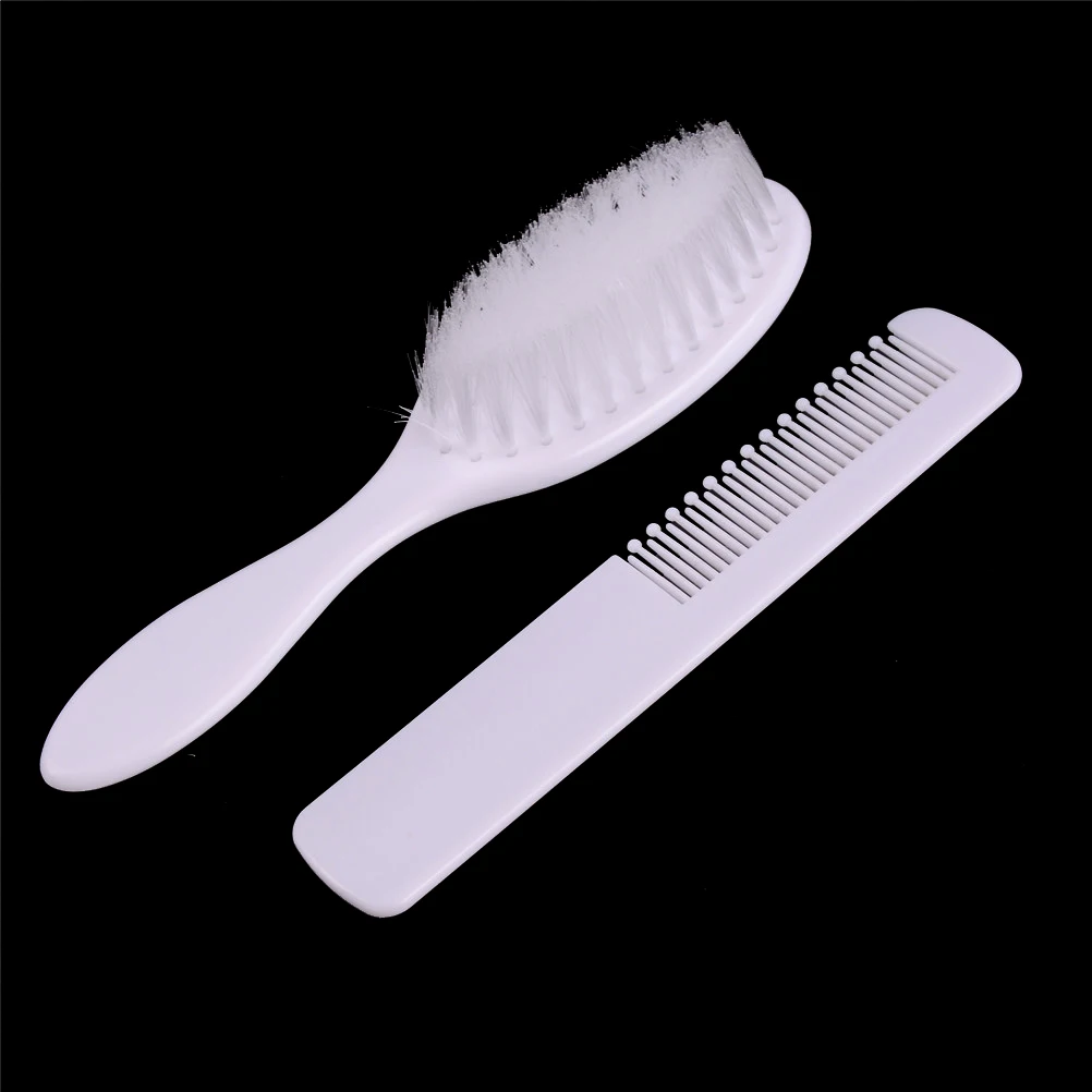 1 Set (brush+comb) ABS Baby Hairbrush Newborn Hair Brush Infant Comb Head Massager For Boys And Girls | Мать и ребенок