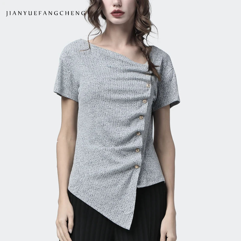 Womens Summer Square Neck Fashion Irregular Knitted Small Short Blouse Button Up Soft Solid Color Slim Tops And Blouses
Womens Summer Square Neck Fashion Irregular Knitted Small Short Blouse Button Up Soft Solid Color Slim Tops And Blouses