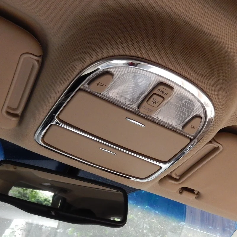 Stainless Steel front and rear ceiling roof reading light lamp trim cover frame for Hyundai Santa Fe CM 2007 2008 2009 2010-2012
Stainless Steel front and rear ceiling roof reading light lamp trim cover frame for Hyundai Santa Fe CM 2007 2008 2009 2010-2012