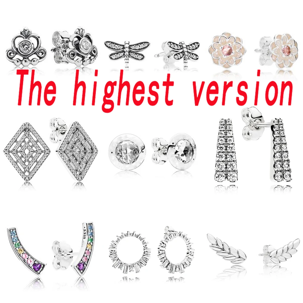 WPB New 100%925 Silver Charm Crown Blooming Dahlia Stud Earrings CZ for DIY Women's Rose Gold Jewelry Gifts
WPB New 100%925 Silver Charm Crown Blooming Dahlia Stud Earrings CZ for DIY Women's Rose Gold Jewelry Gifts