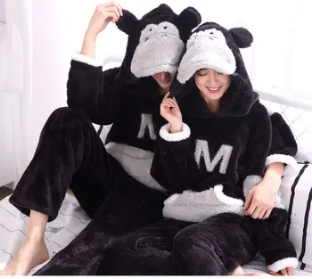 Lovely home clothes winter hooded pajamas set with front pocket 3D animal face unisex women men casual letters sleepwear suits
Lovely home clothes winter hooded pajamas set with front pocket 3D animal face unisex women men casual letters sleepwear suits