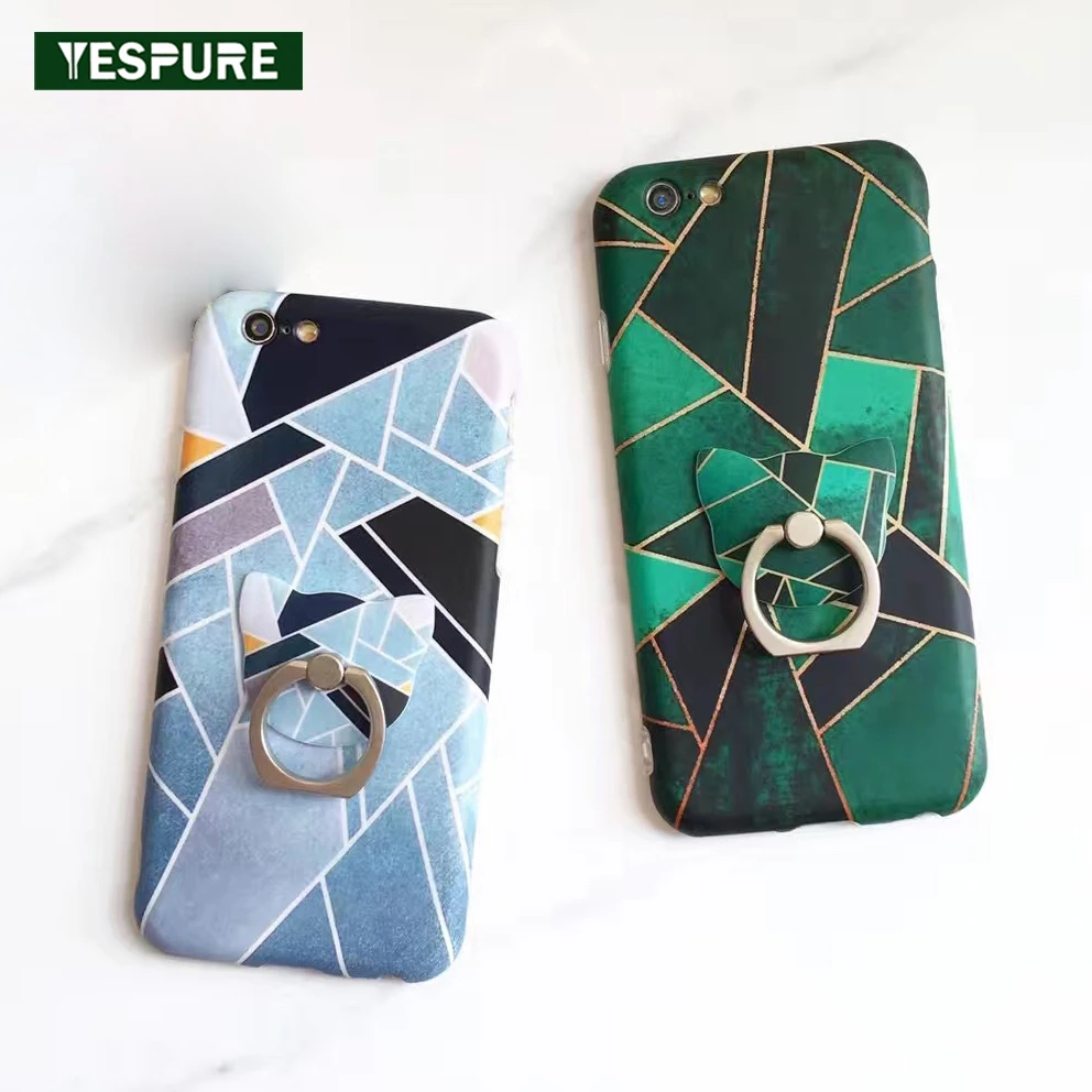 YESPURE 5 дюймов геометрический узор мобильный телефон аксессуар Силиконовая задняя