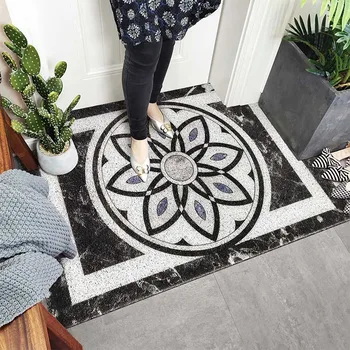PVC Silk Loop Dust-proof Foot Mat Mandala Flower Print Doormat Shoes Scraper for Front Door Bath Entrance Outside Non-slip Rug
PVC Silk Loop Dust-proof Foot Mat Mandala Flower Print Doormat Shoes Scraper for Front Door Bath Entrance Outside Non-slip Rug