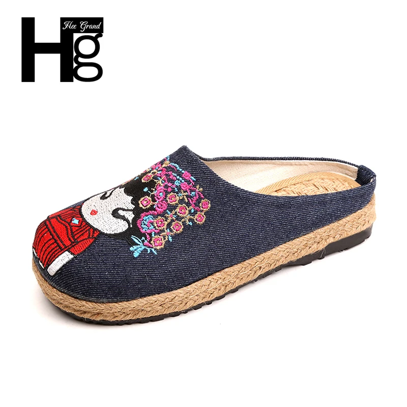 HEE GRAND/Большие размеры 36-40 традиционные женские лоферы в китайском стиле