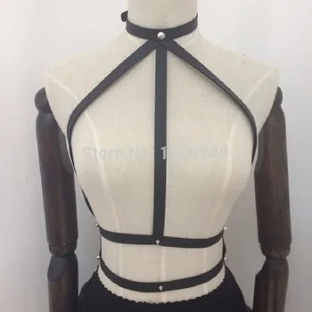 Sexy Fashion Harajuku Goth punk Leather Harness Bra Cage Body Bondage belt Chest belt waist belt Studded Sculpting free shipping
Sexy Fashion Harajuku Goth punk Leather Harness Bra Cage Body Bondage belt Chest belt waist belt Studded Sculpting free shipping