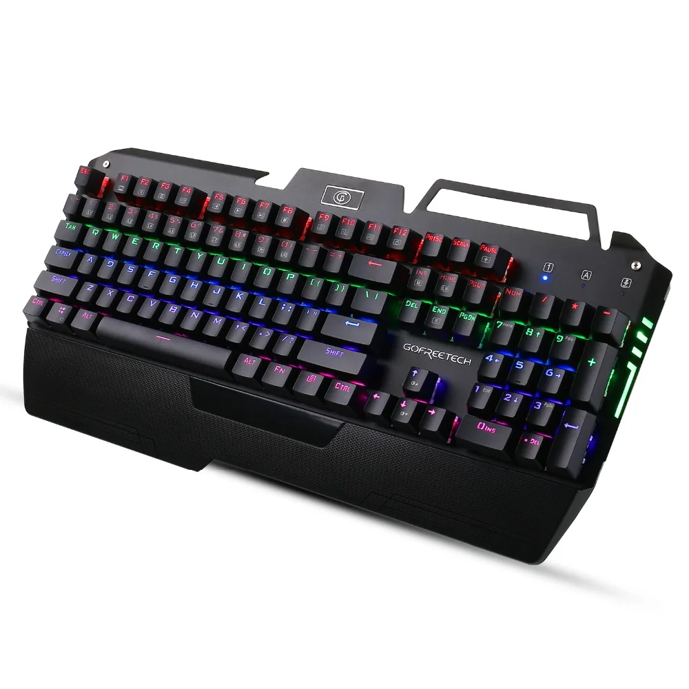 Mechanical Keyboard PC Gaming Muticolor Full Size Led Backlit Ergonomic Design With Phone Holder 2018 Newest K-001
Mechanical Keyboard PC Gaming Muticolor Full Size Led Backlit Ergonomic Design With Phone Holder 2018 Newest K-001