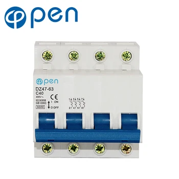 4P Miniature Circuit Breaker MCB DZ47 C45 Series for Overload and Short Circuit Protection
4P Miniature Circuit Breaker MCB DZ47 C45 Series for Overload and Short Circuit Protection