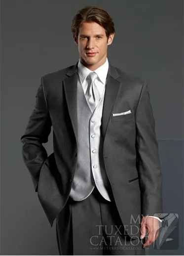 Newest Groom Tuxedo Charcoal Grey Groomsmen Notch Lapel Wedding/Dinner Suits Best Man Bridegroom (Jacket+Pants+Tie+Vest) B262
Newest Groom Tuxedo Charcoal Grey Groomsmen Notch Lapel Wedding/Dinner Suits Best Man Bridegroom (Jacket+Pants+Tie+Vest) B262