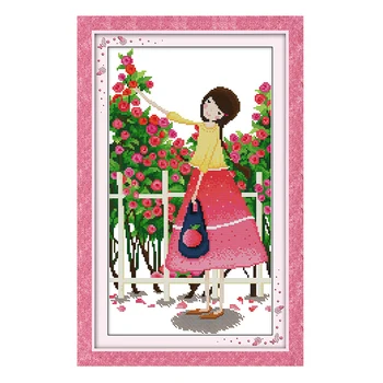 Joy Sunday Chinese cross stitch kits Love words girl DMC 14CT 11CT cottonfabric deco painting gift art factory wholesale
Joy Sunday Chinese cross stitch kits Love words girl DMC 14CT 11CT cottonfabric deco painting gift art factory wholesale