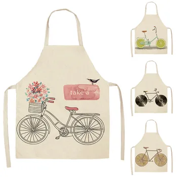 1Pcs Funny Bicycle Printed Kitchen Apron for Woman Sleeveless Cotton Linen Aprons For Cooking Home Cleaning Tools 53*65cm T1002
1Pcs Funny Bicycle Printed Kitchen Apron for Woman Sleeveless Cotton Linen Aprons For Cooking Home Cleaning Tools 53*65cm T1002