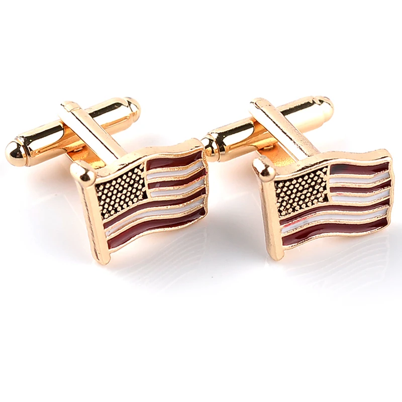 Flying American USA National Flag Cufflinks Men's Office Fashion Cuff links Gold High Quality Cuff Buttons 
Flying American USA National Flag Cufflinks Men's Office Fashion Cuff links Gold High Quality Cuff Buttons