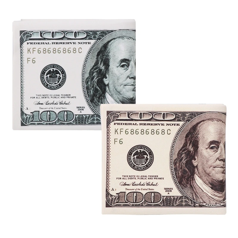 1PC Unisex Currency Money Print Pattern 100 Dollars Bifold Purse Dollar Wallets New
1PC Unisex Currency Money Print Pattern 100 Dollars Bifold Purse Dollar Wallets New