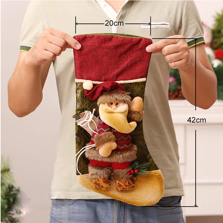 christmas santa sacks xmas tree hanging bags socks xmas stocking