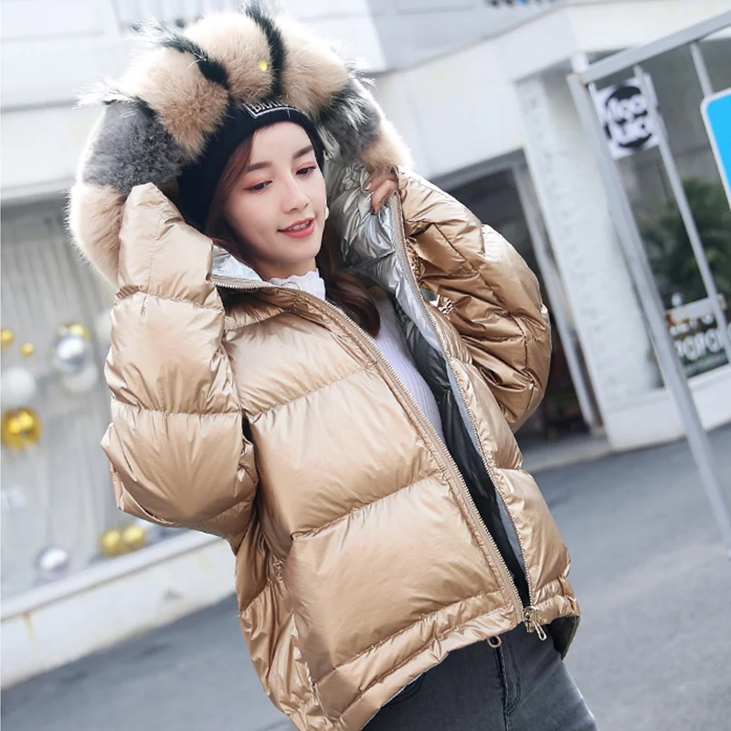 Real Fur Coat Natural Fox Fur Collar 2019 Winter Jacket Women Loose Short Down Coat White Duck Down Jacket Thick Warm Down Parka
Real Fur Coat Natural Fox Fur Collar 2019 Winter Jacket Women Loose Short Down Coat White Duck Down Jacket Thick Warm Down Parka