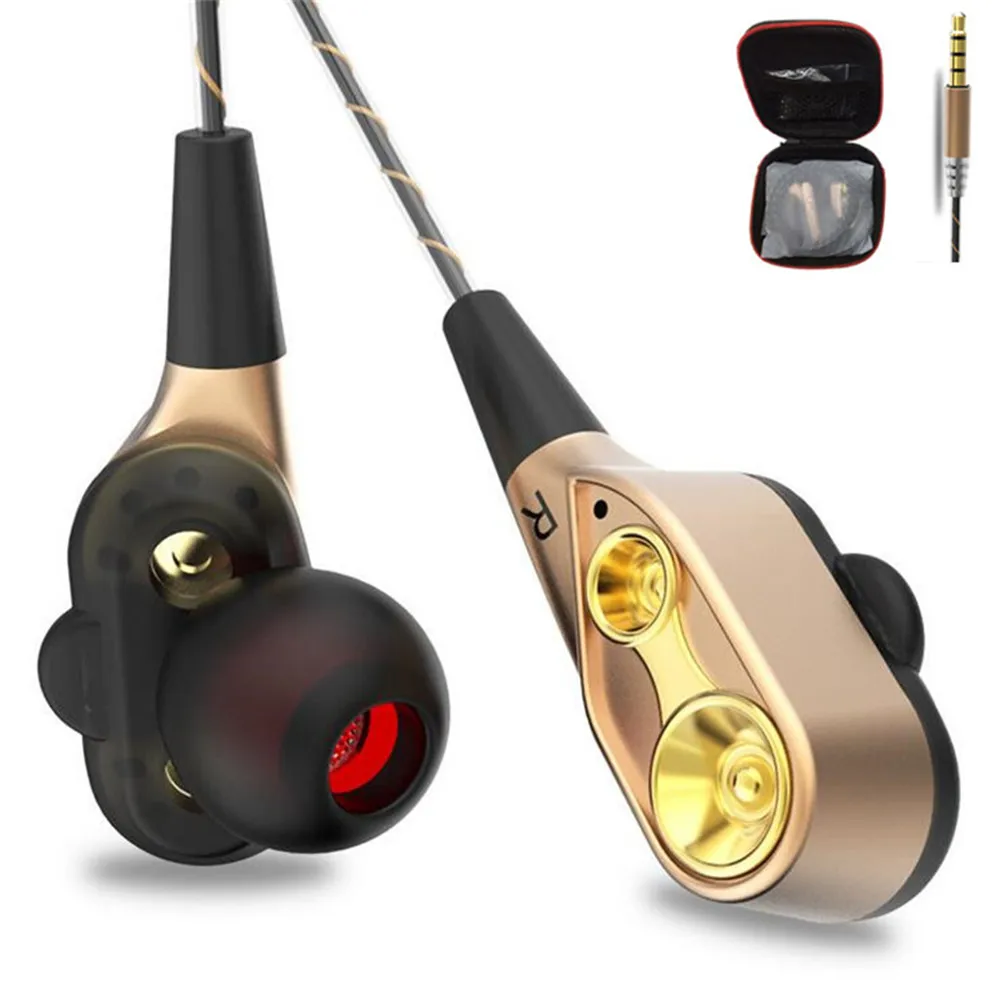Super Bass Sound Earphone Dual Unit Stereo Wired Headphone earphones with microphone Headset For Computer MP3 Smartphone Samsung
Super Bass Sound Earphone Dual Unit Stereo Wired Headphone earphones with microphone Headset For Computer MP3 Smartphone Samsung
