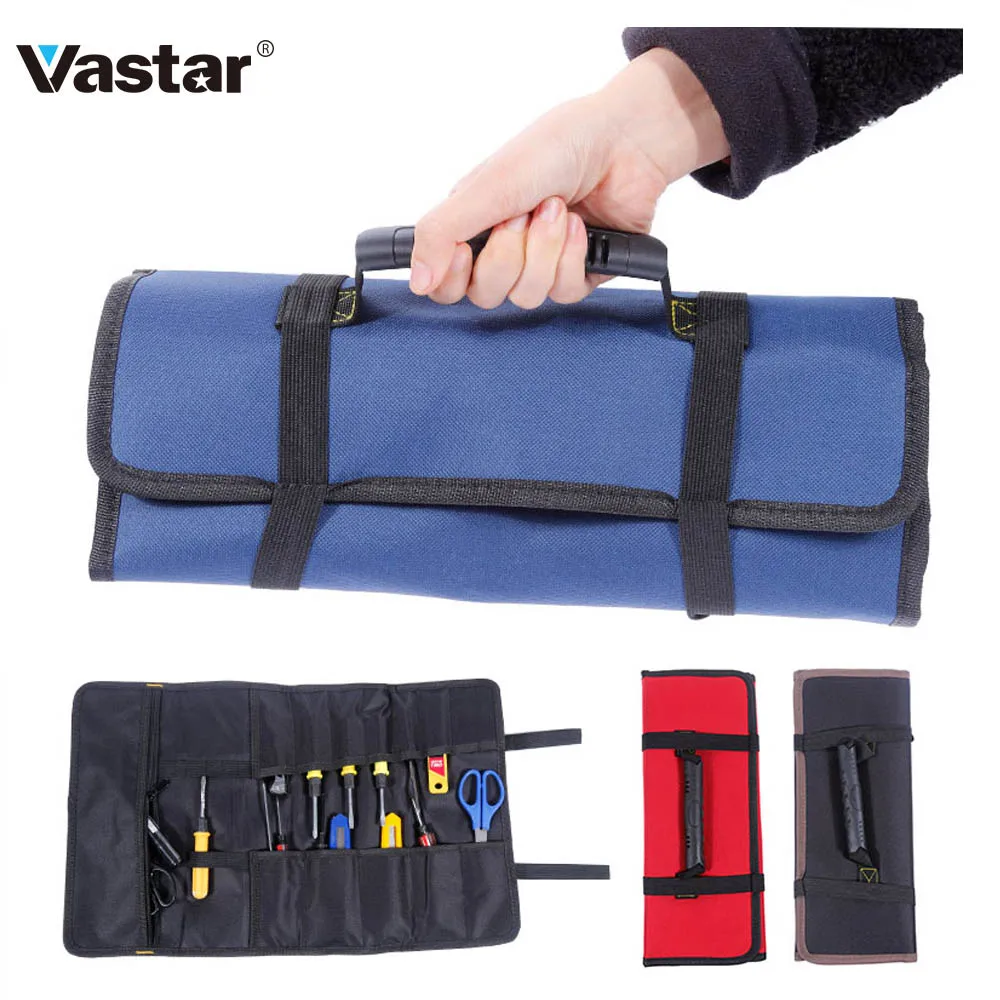 Vastar 3 Colors Tool Bags Practical Carrying Handles Oxford Canvas Chisel Roll Bags For Repair Too
Vastar 3 Colors Tool Bags Practical Carrying Handles Oxford Canvas Chisel Roll Bags For Repair Too