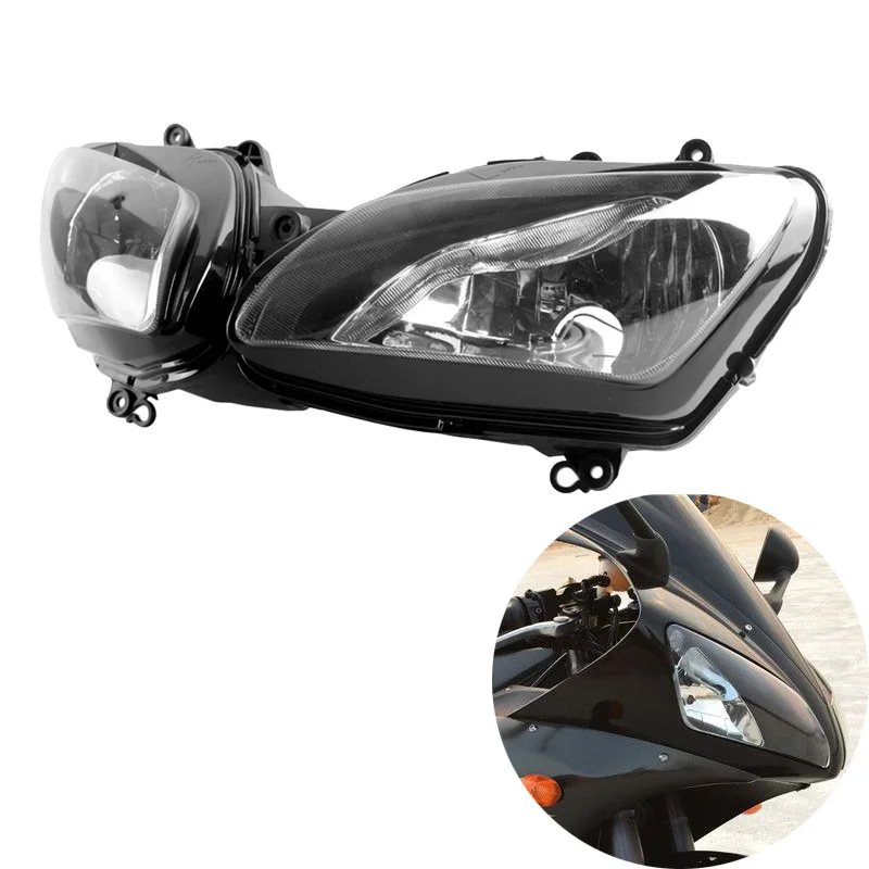 Replacement For Yamaha YZFR1 YZF-R1 YZF R1 2002-2003 Motorcycle Front Headlight Head Light Headlamp Assembly Kit
Replacement For Yamaha YZFR1 YZF-R1 YZF R1 2002-2003 Motorcycle Front Headlight Head Light Headlamp Assembly Kit