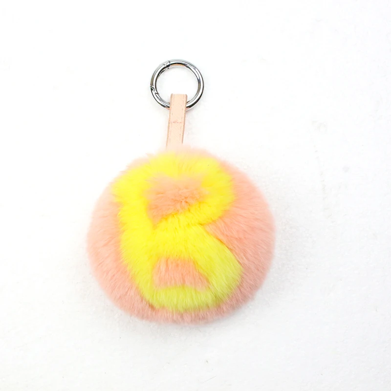 A-Z Letters Real Rabbit Fur Small 10Cm Ornament*