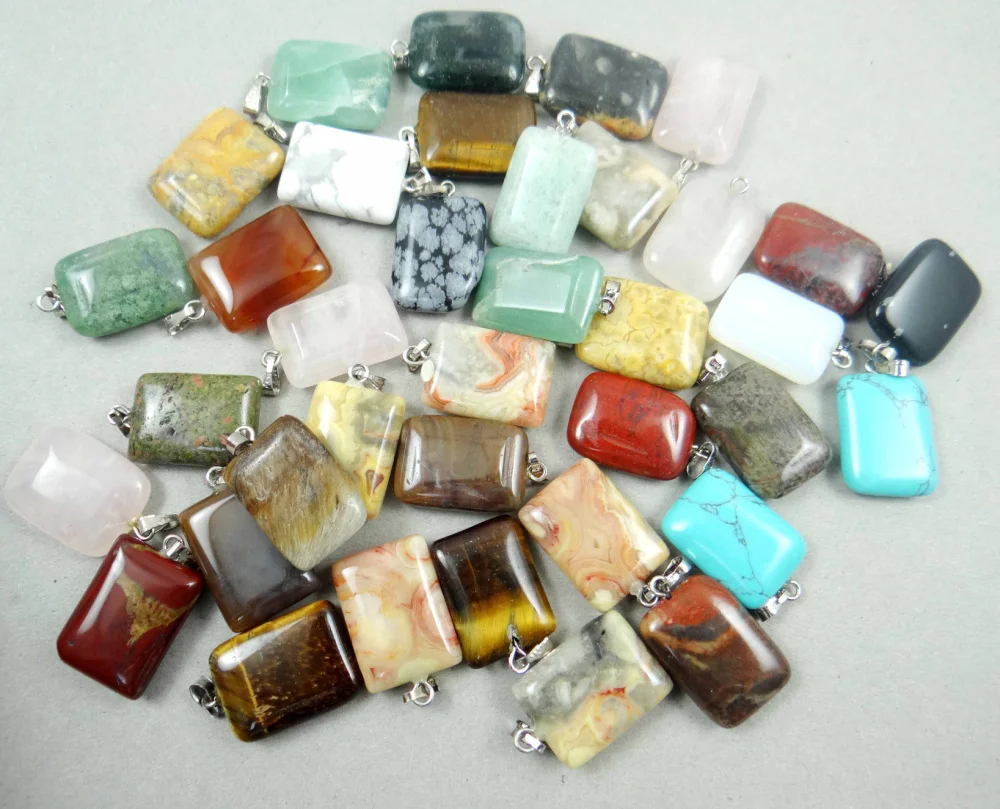 natural stone Turquoises Opal Quartz crystal tiger eye Rectangle shape pendants for Diy jewelry making Necklace Accessories50pcs
natural stone Turquoises Opal Quartz crystal tiger eye Rectangle shape pendants for Diy jewelry making Necklace Accessories50pcs