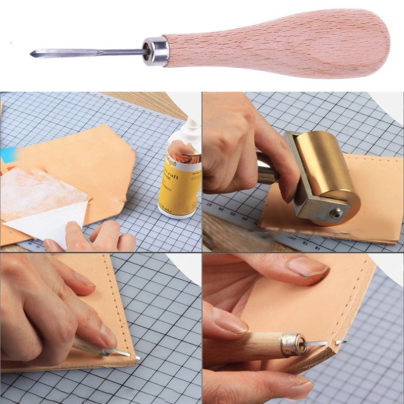 3mm 4mm 5-6mm Craft Sewing Leather Tools Awl Wooden Handle Sewing Awl Stitcher Needle Kit Tool for Leather Stitching Sewing
3mm 4mm 5-6mm Craft Sewing Leather Tools Awl Wooden Handle Sewing Awl Stitcher Needle Kit Tool for Leather Stitching Sewing