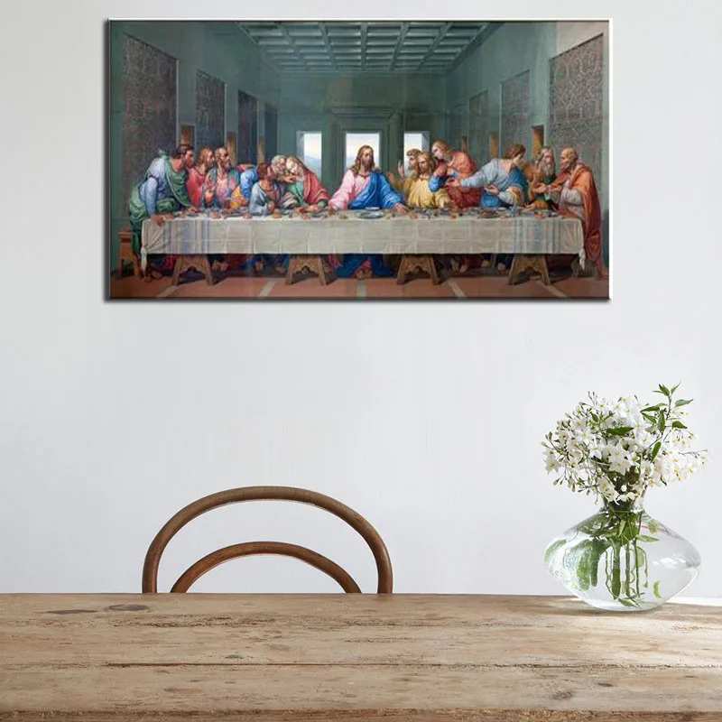 Jesus Last Supper by Leonardo Da Vinci Painting Canvas Print Wll Art For Dinning Room Kitchen Christmas Decoration Drop Shipping
Jesus Last Supper by Leonardo Da Vinci Painting Canvas Print Wll Art For Dinning Room Kitchen Christmas Decoration Drop Shipping