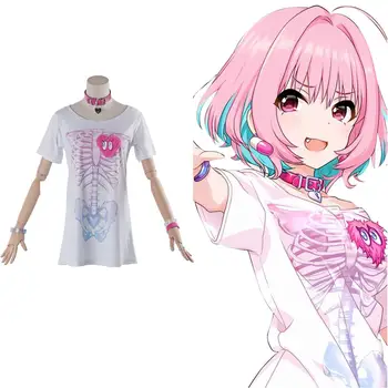 Master Girls Idol Yumemi Riamu cosplay costume girls women T shirt Halloween Carnival costumes
Master Girls Idol Yumemi Riamu cosplay costume girls women T shirt Halloween Carnival costumes