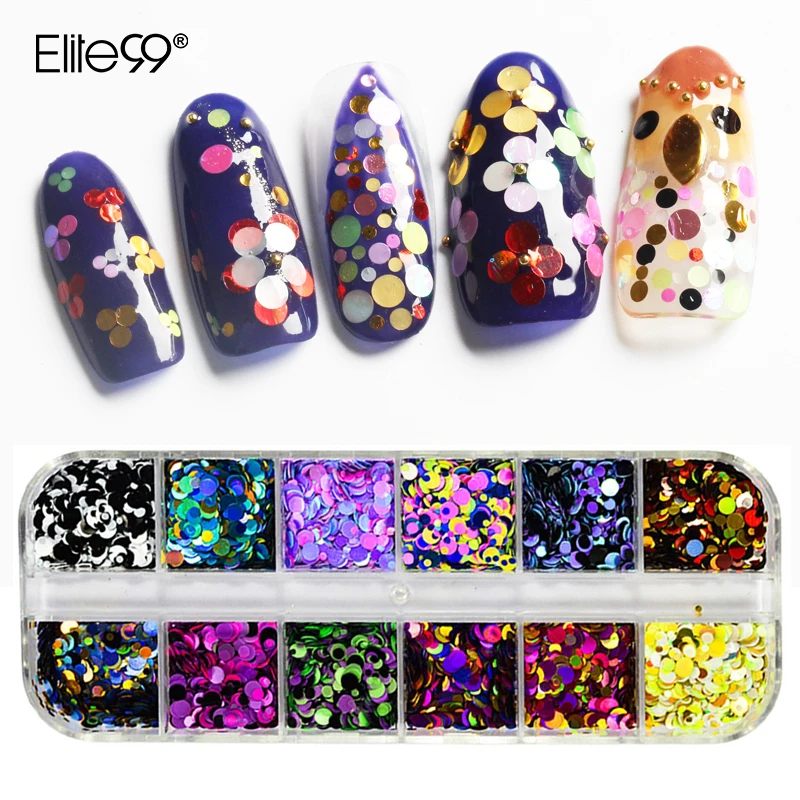 Elite99 12 Mixed Colors/box Ultrathin Sequins Nail Glitter Nail Sequins Round Shiny Paillette Sparkly DIY Nail Art Tips 3D Decor
Elite99 12 Mixed Colors/box Ultrathin Sequins Nail Glitter Nail Sequins Round Shiny Paillette Sparkly DIY Nail Art Tips 3D Decor