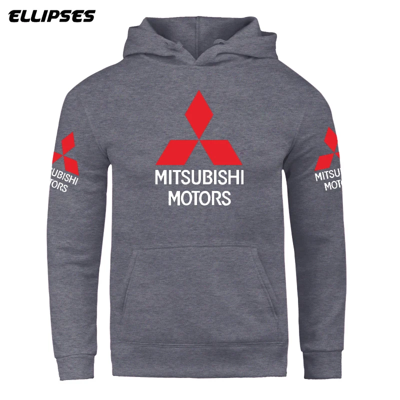 Mitsubishi худи с логотипами модные спортивные толстовки принтом мужские и женские