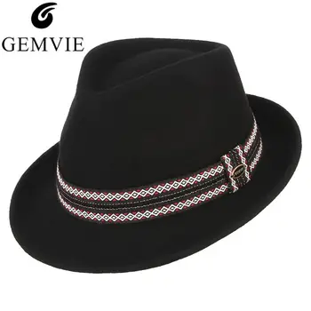 GEMVIE Men Wool Felt Hat Jazz Cap Retro Europe Style Gentleman Fedoras Hat Trend Curved Brim Felt Billycock Formal Party Top Hat
GEMVIE Men Wool Felt Hat Jazz Cap Retro Europe Style Gentleman Fedoras Hat Trend Curved Brim Felt Billycock Formal Party Top Hat
