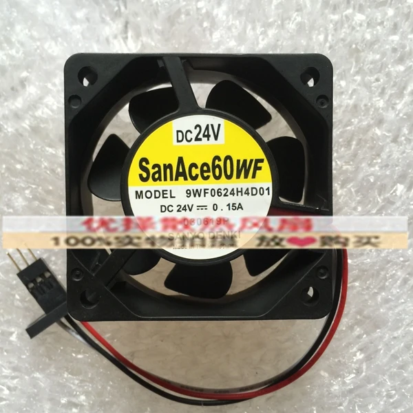 3-проводной охлаждающий вентилятор для сервера SANYO DENKI 9WF0624H4D01 DC 24V 0.15A 60x60x25mm
3-проводной охлаждающий вентилятор для сервера SANYO DENKI 9WF0624H4D01 DC 24V 0.15A 60x60x25mm