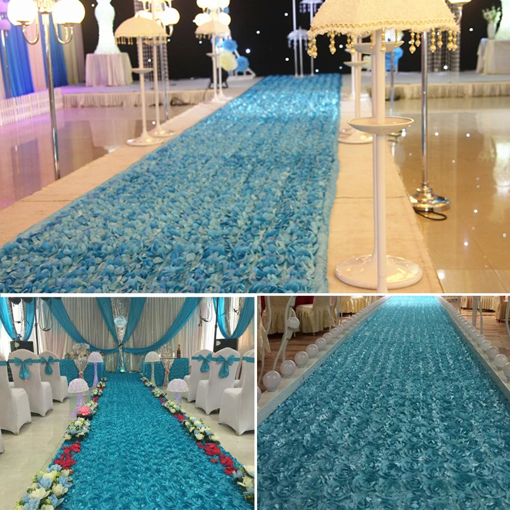 10 Meters Satin fabric 3D Rose Flowers Aisle Runner Marriage Decor Carpet Curtain For Wedding party Backdrop Decorations
10 Meters Satin fabric 3D Rose Flowers Aisle Runner Marriage Decor Carpet Curtain For Wedding party Backdrop Decorations