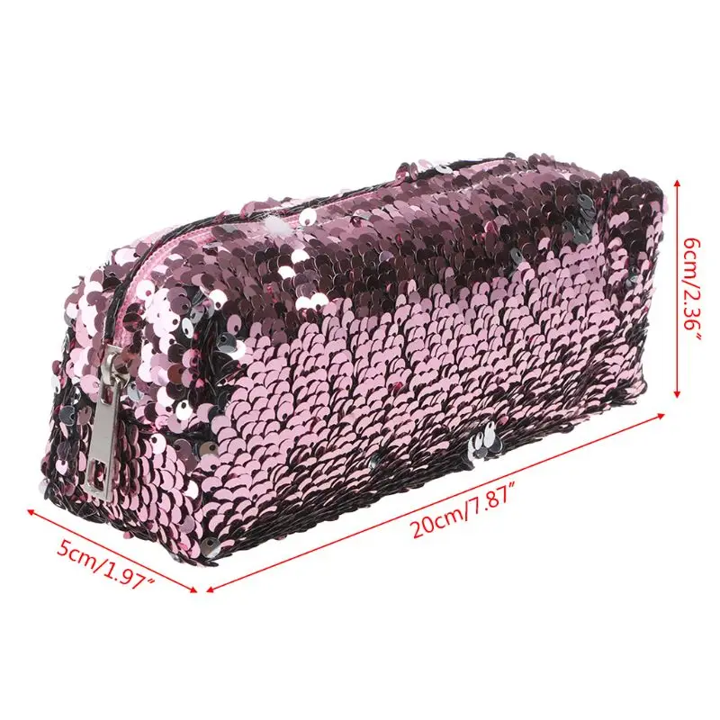 Luxury Sequin Glitter Cosmetic Makeup Bag Shiny Bling Pencil Case Zipper Pouch Box School Stationery
Luxury Sequin Glitter Cosmetic Makeup Bag Shiny Bling Pencil Case Zipper Pouch Box School Stationery