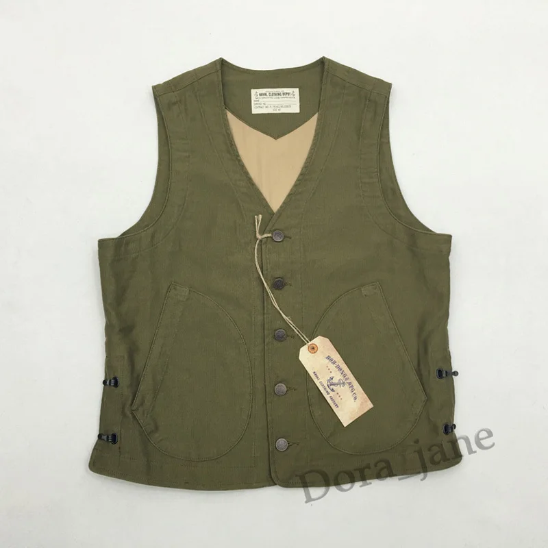 WW2 USN Mens Navy N1 Vest Vintage Thick Winter Cotton N-1D Waistcoat American Casual V-Neck Sleeveless Jacket Military Uniform
WW2 USN Mens Navy N1 Vest Vintage Thick Winter Cotton N-1D Waistcoat American Casual V-Neck Sleeveless Jacket Military Uniform