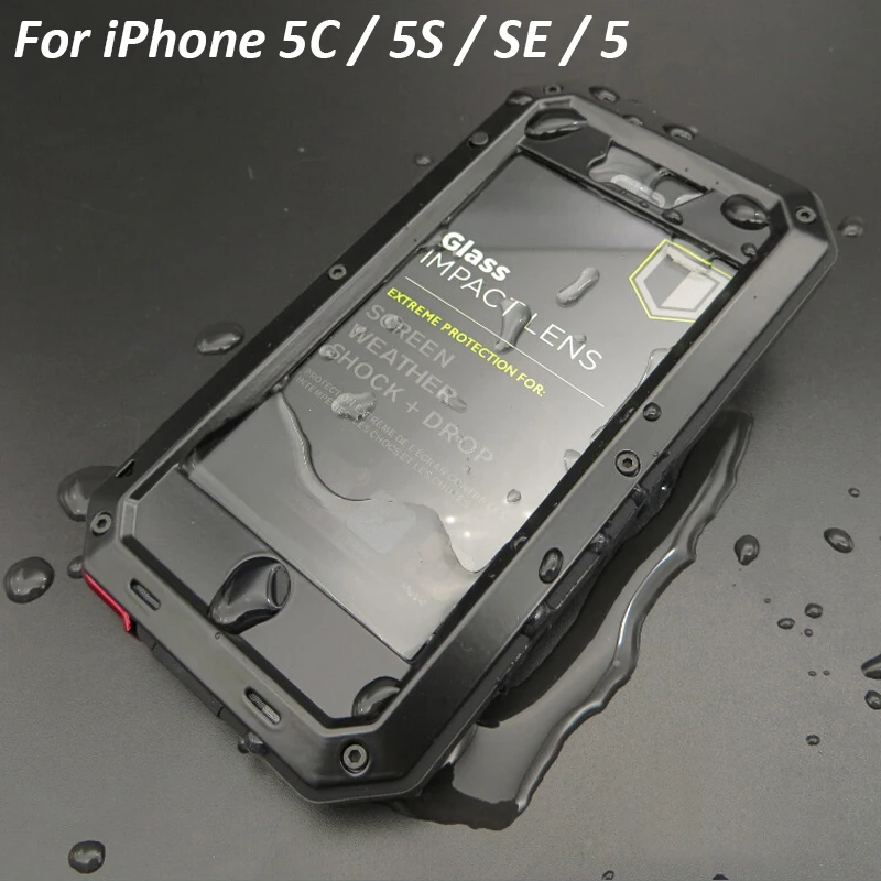 Для iphone 5c Алюминиевый Чехол Doom Armor Dirt Shock водонепроницаемые металлические Чехлы
