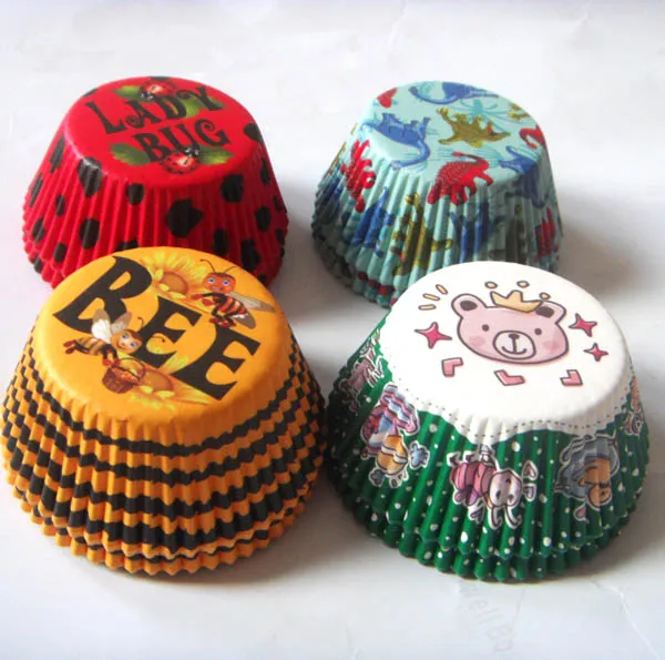 Free Shipping 100pcs 4 design Red Lady Bug/Gold Bee/Green bear/Blue dinosaur birthday Cupcake Liner muffin baking Cup cake mold
Free Shipping 100pcs 4 design Red Lady Bug/Gold Bee/Green bear/Blue dinosaur birthday Cupcake Liner muffin baking Cup cake mold