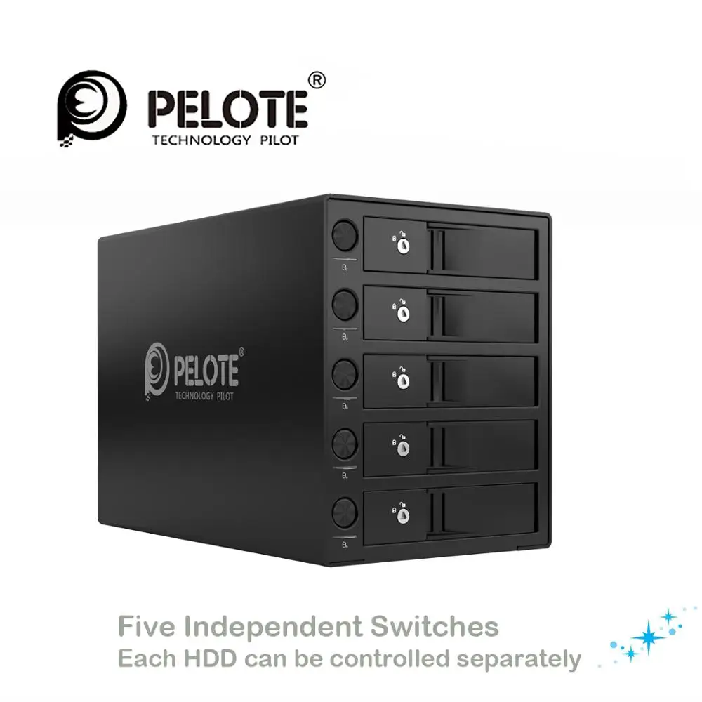 Aluminum 5 bay 3.5 Inch Hard Drive Enclosure, Support 50TB storage USB3.0 UASP, HDD Docking Station Tool Free With five switches
Aluminum 5 bay 3.5 Inch Hard Drive Enclosure, Support 50TB storage USB3.0 UASP, HDD Docking Station Tool Free With five switches