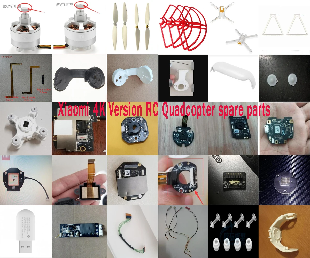 XIAOMI Mi FPV Drone RC Quadcopter 4K Version spare parts body shell propeller blade frame motor ESC steering arm cable board etc
XIAOMI Mi FPV Drone RC Quadcopter 4K Version spare parts body shell propeller blade frame motor ESC steering arm cable board etc