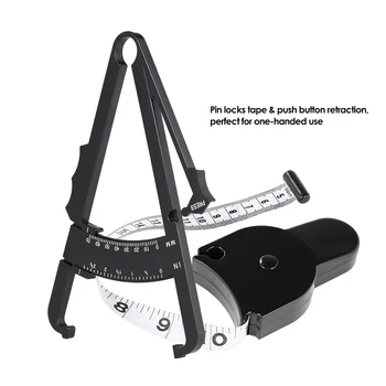 Black Color 70mm Skinfold Body Fat Monitor With Measurement Chart Caliper Fat Tester Skinfold Measurement Tape Health Care Tool
Black Color 70mm Skinfold Body Fat Monitor With Measurement Chart Caliper Fat Tester Skinfold Measurement Tape Health Care Tool