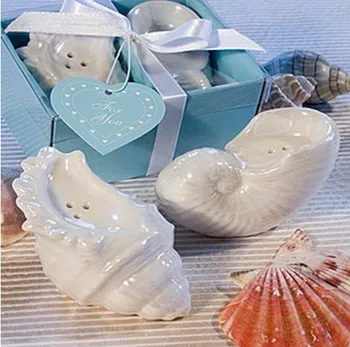 FREE SHIPPING+50sets/Lot+Good Ceramic A Pair Of Conch Salt and Pepper Shakers Set Beach Themed Wedding Favors
FREE SHIPPING+50sets/Lot+Good Ceramic A Pair Of Conch Salt and Pepper Shakers Set Beach Themed Wedding Favors