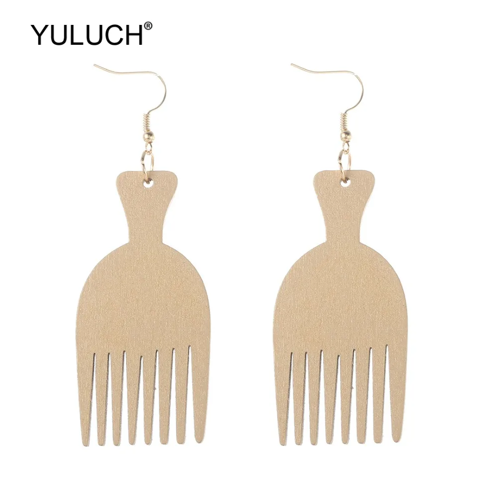 YULUCH 2019 New Design Fashion Statement Wooden Comb Shape Drop Pendant Earrings For Women Lady Jewelry Accessories Party Gifts
YULUCH 2019 New Design Fashion Statement Wooden Comb Shape Drop Pendant Earrings For Women Lady Jewelry Accessories Party Gifts