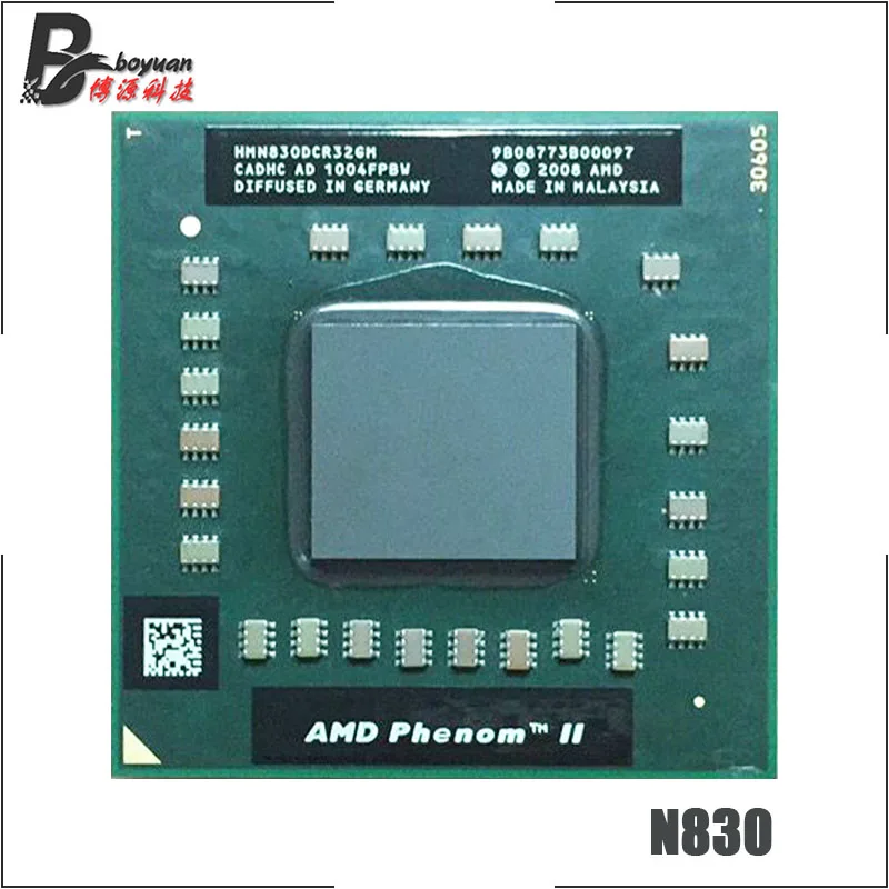 AMD Phenom II Triple-Core Mobile N830 2.1 GHz Three-Core Three-Thread CPU Processor HMN830DCR32GM Socket S1
AMD Phenom II Triple-Core Mobile N830 2.1 GHz Three-Core Three-Thread CPU Processor HMN830DCR32GM Socket S1