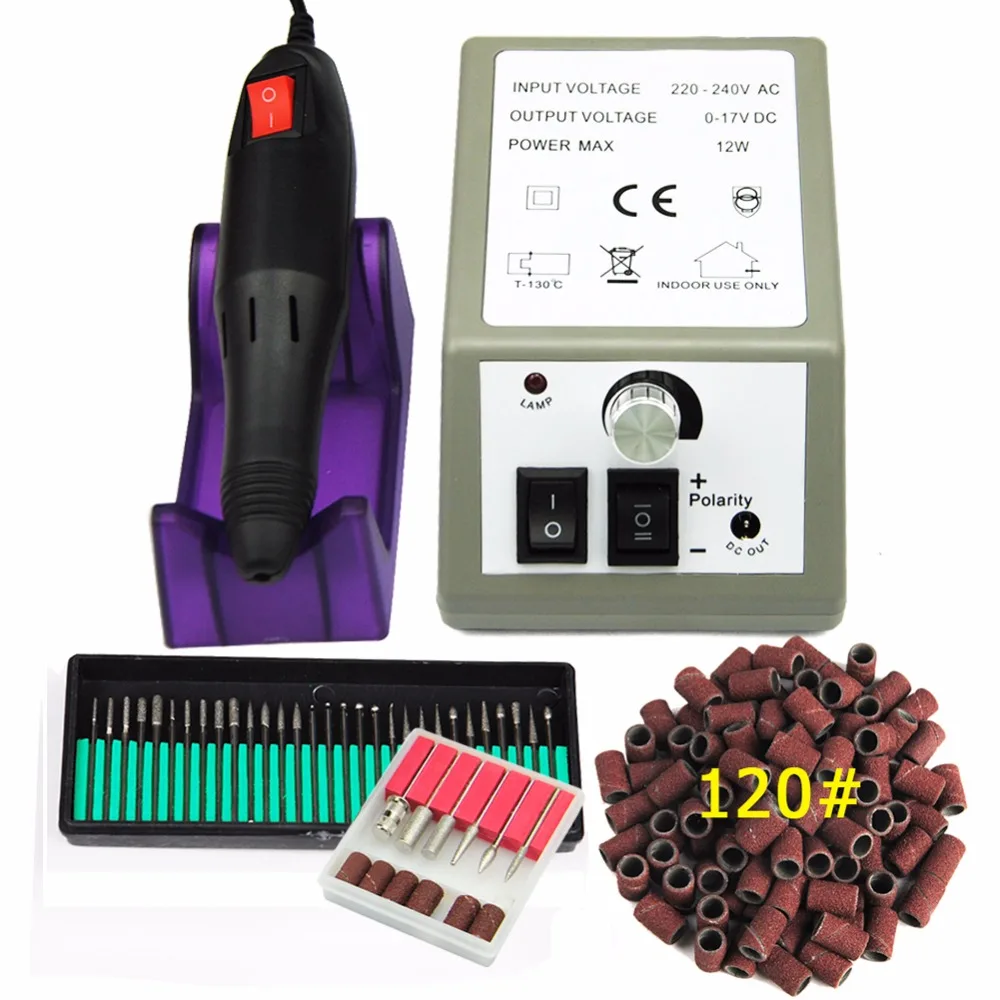 Nail Art Tools Professional Electric Machine Manicure Pen Pedicure Kit+30pcs Drills Bit+100pcs Sanding Bands 120''
Nail Art Tools Professional Electric Machine Manicure Pen Pedicure Kit+30pcs Drills Bit+100pcs Sanding Bands 120''