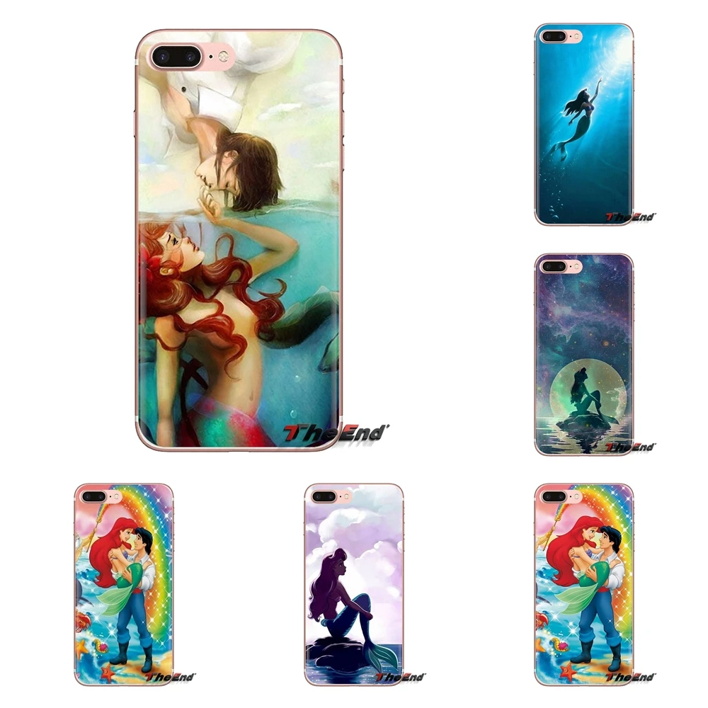 For Huawei G7 G8 P7 P8 P9 P10 P20 P30 Lite Mini Pro P Smart Plus 2017 2018 2019 Ariel Tattoo The Little Mermaid Soft Shell Cover |