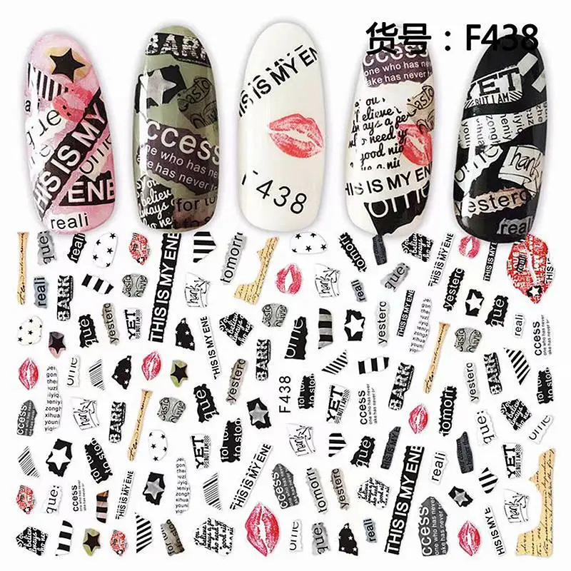 1 Sheet Unique 26 Alphabet Letters Cat Floral Lace Pattern Adhesive Nail Art Stickers Decals F436-438#
1 Sheet Unique 26 Alphabet Letters Cat Floral Lace Pattern Adhesive Nail Art Stickers Decals F436-438#