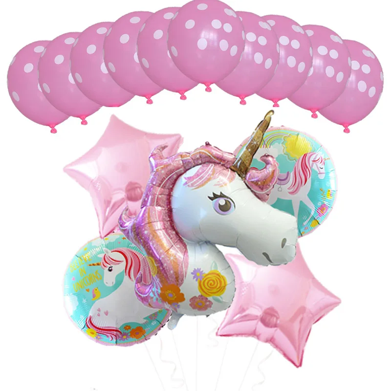 15pcs/set Unicorn Party Foil Balloons Polka Dot Latex Balloon Rainbow Horse Birthday Unicorn Theme Party Decorations Supplies
15pcs/set Unicorn Party Foil Balloons Polka Dot Latex Balloon Rainbow Horse Birthday Unicorn Theme Party Decorations Supplies