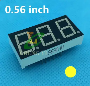 Yellow 0.56" 0.56in Digital Tube 0.56in. 3 bit LED Display 7 Segment Common anode
Yellow 0.56" 0.56in Digital Tube 0.56in. 3 bit LED Display 7 Segment Common anode