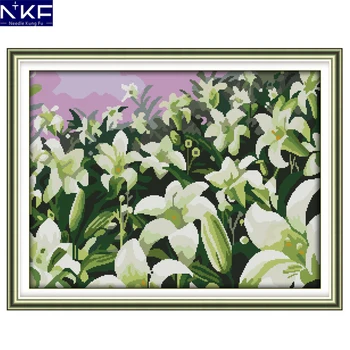NKF Lilies flower style cross stitching art needlework sets embroidery design cross stitch patterns for home decoration
NKF Lilies flower style cross stitching art needlework sets embroidery design cross stitch patterns for home decoration